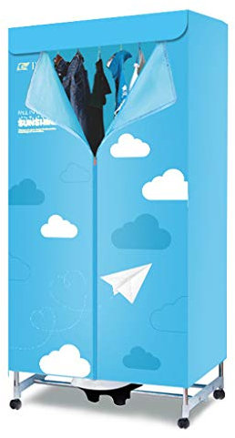 VOCD Secadora De Ropa Eléctrica, 1010 W Rejilla De Secado Portátil Ahorro De Energía Secadora De Ropa con Calefacción De Secado Rápido Gran Capacidad 15 Kg, Armario De Secado Al Aire De Lavandería