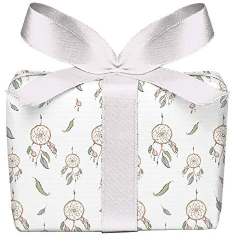 5er Set 5 Bögen Geschenkpapier TRAUMFÄNGER PASTELL, Geburtstag Taufe Kommunion Konfirmation Ostern Hochzeit Weihnachten, gedruckt auf PEFC zertifiziertem Papier, 50 x 70 cm
