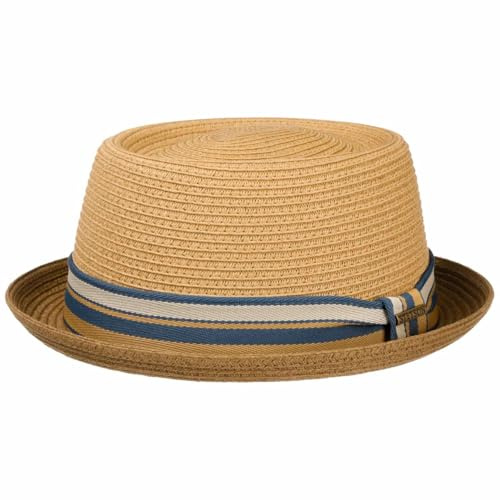 Stetson Licano Pork Pie Strohhut UV-Schutz 40 Damen und Herren Frühling Sommer