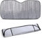 TIENDA EURASIA - Parasol Coche Delantero, Parasol Coche Universal, Parasol Delantero Coche, Plegable, Incluye 2 Ventosas y 2 Cintas (140 x 70 cm)