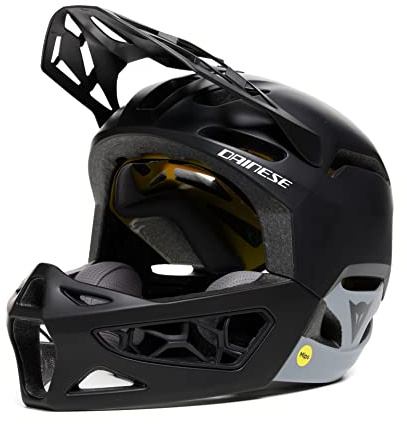 Dainese Linea 01 MIPS Schwarz - Leichter innovativer MTB Integral Helm, Größe M-L - Farbe Black - Gray