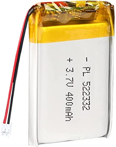3.7V 400mAh 522332 Batterie Lipo Batterie Rechargeable Lithium Polymère ION avec connecteur JST