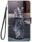 Dfjhure Handyhülle für Oppo A16 / A16S / A54S Hülle Wallet Leder Handytasche Klapphülle mit [Kartensteckplätzen] [Standfunktion] Hülle Case für Oppo A16 / A16S / A54S - Katzen und Tiger