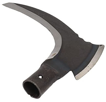 Bewinner Double Faux, Double Faucille en Acier à Haute Teneur en Manganèse, Double Faucille Facile et Confort, Outil de Jardinage Idéal pour la Coupe de L'herbe en Plein Air, la Taille (Tête de coupe