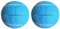 HiBallBall 2 Stück vorgeschnittene Tennisbälle für Walker, Tennisbälle für Stühle, Möbelbeine, strapazierfähig, langlebig für Skifahrerutschen (blau)