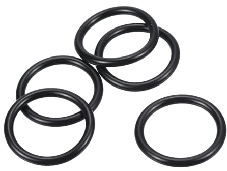 PATIKIL 25Stk Dichtungsringe O-Ringe Gummidichtung 35mm AD 27mm ID 4mm Dicke Nitrilgummi Unterlegscheibe Dichtungssatz Gummischeiben für Auto Klimaanlage Wasserhahn Rohr Schwarz