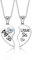 BOCHOI Geschenke für Schwester Halskette für Schwester Geburtstagsgeschenk Freundschaftsketten für 2 Bff Ketten Kleine Große Schwester Passende Anhänger Puzzle, Herz Schmuck Bracciali Collana