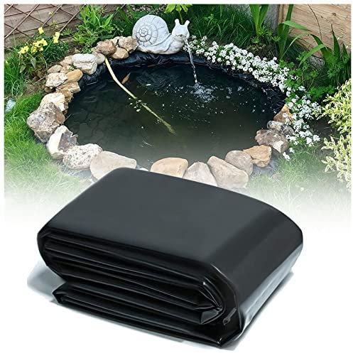 Teichfolie 2 x 5 m, 3 x 7 m, 4 x 6 m, 5 x 7 m, 6 x 8 m, 10 x 10 m, 10 x 12 m, HDPE-Gartenteichfolie, 0,12 mm Dicke, wasserdichte Membranfolie für Pools, für KOI oder Fische, Enten und Wasserlandscha
