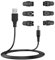 Aliwisdom Universal Replacement Charger USB for Various Electric Hairdressers/Dog Clippers/Shavers/Hair Clippers/Razor/Various Small appliances, Compatible Voltage 3.7V - 5V with 6 Adapter Plug