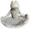OriginalPaul Skulp & Betondesign Steinfigur Frosch Rudi in Yogahaltung, Steinfiguren für Terrasse und Garten aus eigener Produktion