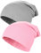 2 Stück Kinder Slouch Beanie Mütze, Weiche Wintermützen für Mädchen Jungen, Warme Kindermützen Doppellagige Baby Strickmütze für Kinder Frühling, Herbst, Winter
