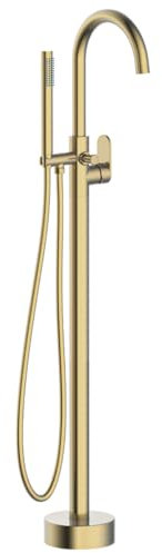 Essebagno Charme II colonne de sol mécanique or brossé pour baignoire ilot