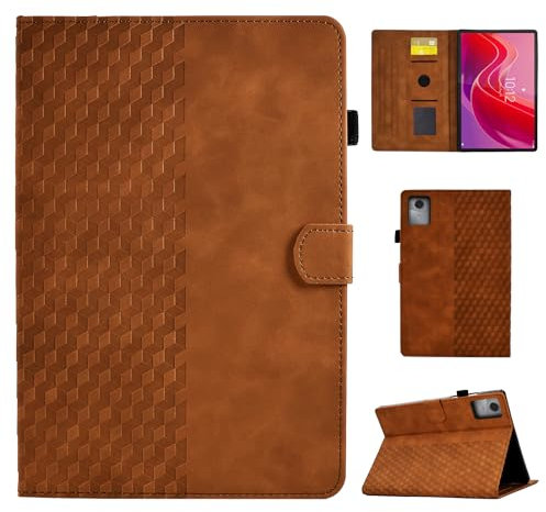 CASAFUNY Case for Lenovo Tab M11 11 2024 TB330FU Protective Tablet Case Multi-Angle Stand Cover with Auto Wake/Sleep Function for Lenovo Tab M11 2024, Brown