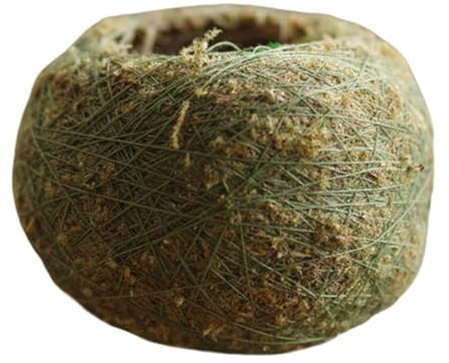 Fioriera a sfera di muschio – Vaso per fiori a sfera di muschio naturale, vaso per piante in stile giapponese per bonsai, piccola fioriera traspirante sospesa a sfera di muschio | Fioriera in muschio