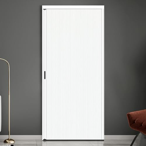 Falttüren Innentüren Innenfalttüren, Ziehharmonikatür, Faltbare Schiebetür Als Raumteiler, Ziehharmonika-Magnetverschluss, Verdunkelungstür, 28 37 40 47 50 57 Zoll(38x80in(96.5x203.2cm))