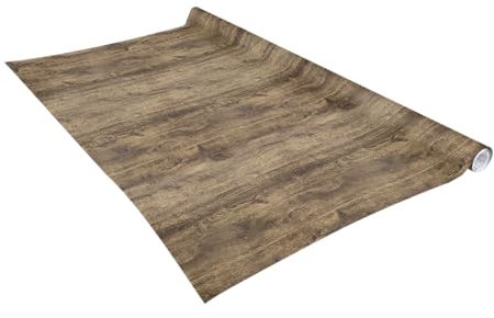 Vénilia Klebefolie optimal Fix | Altholz, Holzoptik, Holzfolie | 90 cm x 2,1 m | selbstklebende Möbel-Folie, Dekofolie, keine Blasen, Küchenfolie | PVC ohne Phthalate | Made in EU