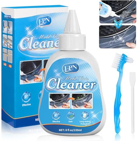 EPN Mould Remover Gel, Household Mould & Mildew Cleaner, for Household Shower, Kitchen Sinks, Walls, Tiles, Grout, Bathrooms, Washing Machine, and Refrigerator Strips (230ml)