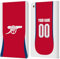 Head Case Designs Offizielle Personalisierte Individuelle Arsenal FC Home 2024/25 Trikot Leder Brieftaschen Handyhülle Hülle Huelle kompatibel mit Apple iPad Mini 4
