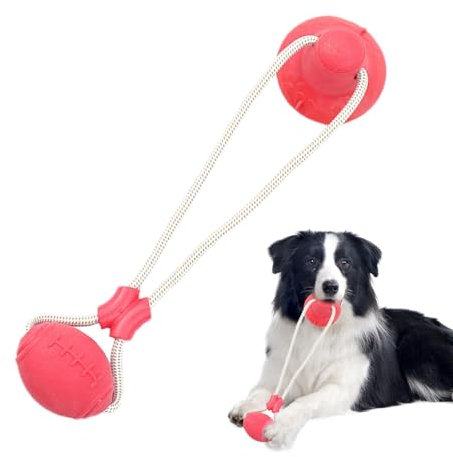 Biniveil Juguetes de entretenimiento para perros, juguete para perros con ventosa, tira y afloja, Juguete automático para perros Juguetes para tirar perros, Juegos de aburrimiento para perros, juguete