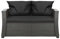 Setgarden® Bankauflage - Outdoor sitzkissen für Gartenbank für polyrattan- Polster Auflage Outdoor - Bankpolster Auflage für Sitzbank Rattan Hollywoodschaukel (Schwarz, 100x50x50cm)