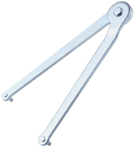 LEONTOOL Universal Adjustable Angle Grinder Wrench, Steel Face Spanner Wrench Pin Pliers, Pin Spanner Wrenches Locknut Wrenches for Backing Pads on Angle Grinder and Round Nuts with Drilled Holes(4mm)