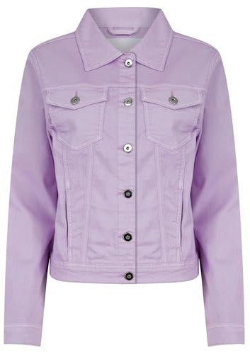 AMARA REYA Women's 'Feather' Stretch Cotton Lightweight Casual Denim Summer Jacket