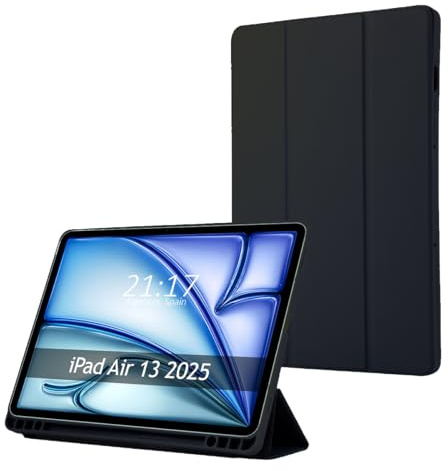 Schutzhülle mit Deckel für Apple iPad Air 2025 13 (M3), Schwarz