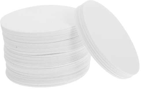 KONTONTY 60piezas Papel Aislante De Fibra Cerámica Redondo Para Microondas De Papel Ignífugo Para Juntas De Alta Temperatura Material Cerámico Para Hornos De Bricolaje