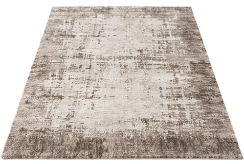 Carpetilla Designteppich Designer Wohnzimmer Teppich abstrakte Musterung modern Beige-Vizon Size:200x290