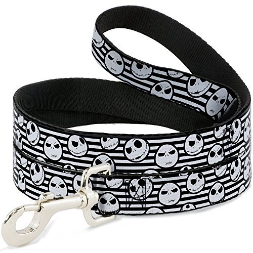 Jack Expressions Hundeleine, 1,8 m lang, 3,8 cm breit, Weiß/Schwarz