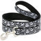 Jack Expressions Hundeleine, 1,8 m lang, 3,8 cm breit, Weiß/Schwarz