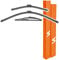 Via Albion Wiper Blades for FIAT 500 (2007-2022) Complete Front & Rear Wipers Set