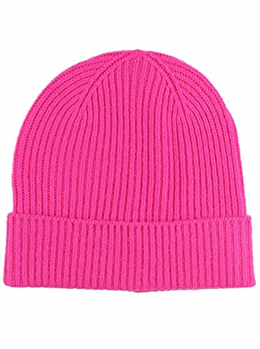Zwillingsherz Grobstrick Mütze aus 100% Kaschmir - Hochwertige Unisex Strickmütze Uni Wintermütze schlicht für Damen Jungen Mädchen – Hat - One Size – Cashmere warm & weich -Frühjahr Herbst & Winter