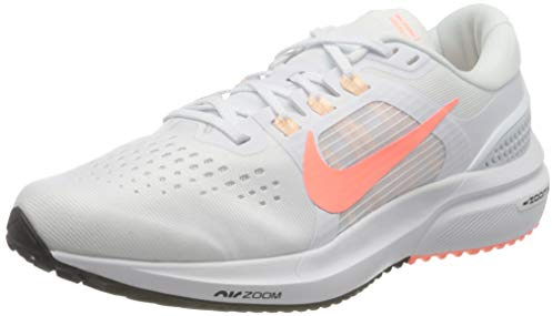 Nike Damen Air Zoom Vomero 15 Running Shoe, White/Crimson Pulse-Crimson Tint-Black, 38.5 EU