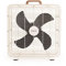 CREATE/AIR FLOOR BOX/Ventilatore industriale da pavimento/3 velocità, 90w, 4 pale, corpo acciaio inossidabile, Bianco