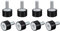 sourcing map 8 Stück Gummipuffer M5 Stecker/Buchse Vibrationsisolator Schwingungsdämpfer Stoßdämpfer D15mmxH10mm