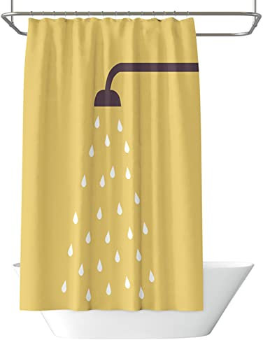 Ayoiow Tenda Doccia Antimuffa, Tenda Doccia Soffione Doccia Tenda Doccia 80x180CM