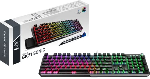 MSI Vigor GK71 Sonic Blue US Mechanical RGB Gaming Keyboard Sonic Blue Switches
