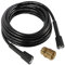 Cowhilan Tuyau de Lavage Haute Pression avec Connecteur M22 Tuyau de Remplacement pour Lavage Haute Pression Compatible avec Karcher Connexion M22-14, avec Adaptateur, 15M