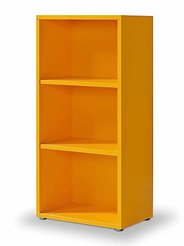 moebel-dich-auf Standregal Click 3er, Aktenregal, Säulenregal, Regal mit 3 Fächern in Orange