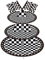 Rennsport Cupcake Stand für 24 Cupcakes 3 Tier Cupcake Stand Rennsport-Thema Party Supplies Cupcake Display Holder für Geburtstagsparty, Baby-Dusche, Party