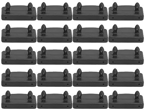 Tomotato 20 Pièces 55mm x 10mm Support de Couvercle de Latte de Lit Embouts, Accessoire de Meuble de Connecteur en Plastique pour Maintenir la Base de Lit à Lattes en Bois Sécurisée