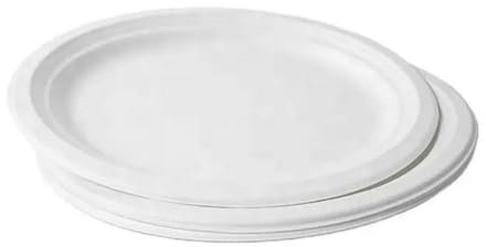 Miamex Juego de Bandejas 32 x 25 cm/Platos/Caña de Azúcar Reciclable Compostable Biodegradable (50, Ovalados)