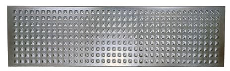 Acero Panel Peldaño Metálico Recto Repujado Punta Diamante 900x250mm - Alta resistencia y buena soldabilidad - Acero Galvanizado