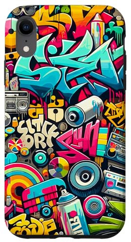 Hülle für iPhone XR Graffiti Street Colorful Art Urban Hip Hop oder Popping