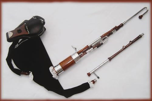 Geoffrey | Irish Uilleann Bagpipe Half Set with Bellows | Reeds, Booklet & Bag, Natural