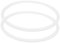Amosfun Pressure Cooker Circles 2pcs Silicone Pot Pressure Pot Gasket Pressure Pot Silicone High Elasticity Sealing