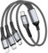 BLACKSYNCZE 100W Cable USB C a Multi Cable [50CM] 3 en 1 Cable Cargador Multiple Carga Rapida, USB C con Tipo C Lightning Micro USB Cable para iPhone 16/15/14, Galaxy S24/S23, Pad Pro, MacBook, Pixel