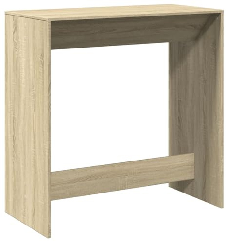 vidaXL Bartisch, Stehtisch Pflegeleicht Rechteckig, Tresentisch für Küche Wohnzimmer Essbereich, Küchentisch Bistrotisch, Modern, Sonoma-Eiche Holzwerkstoff