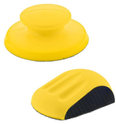 MSIHEY 2pcs Almohadilla de Lijado Manual Bloque de Lija de Bucle y Gancho Tacos de lijado para la artesanía de madera y restauración de muebles
